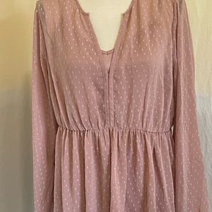 Torrid Women’s Coral Empire Babydoll 2-Piece Blouse Size 1 (1X). *